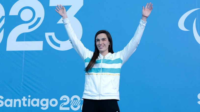 Analuz Pellitero, ganadora de seis medallas en los Juegos Parapanamericanos 2023. - Javier Vergara / Parapanamericanos 2023 vía Photosport -