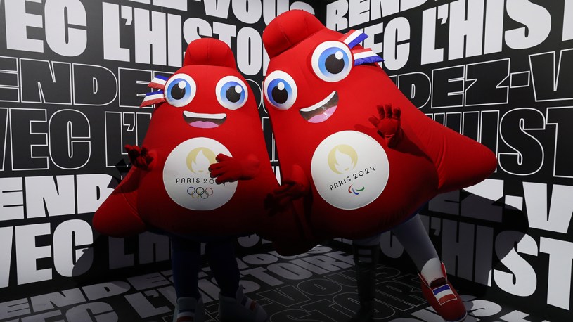 Los Phryges, las mascotas de los Juegos Olímpicos y Paralímpicos de París 2024. - Xinhua -