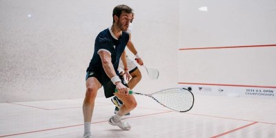 El marplatense Leandro Romiglio, número 1 argentino de squash. - Instagram -