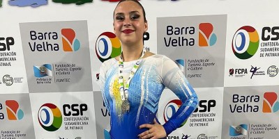 Guillermina Tavieres, medalla de plata en los III Juegos Sudamericanos de Deportes sobre Ruedas, en Barra Velha. - Instagram -