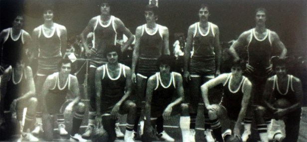 La selección argentina de básquet, obviamente, ausente en Moscú 1980.