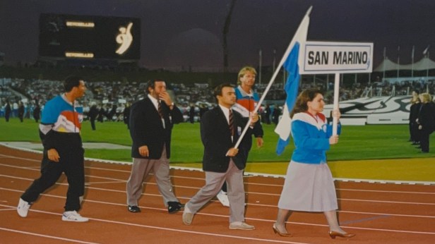 Gabriel Francini en las Universiadas de 1991.