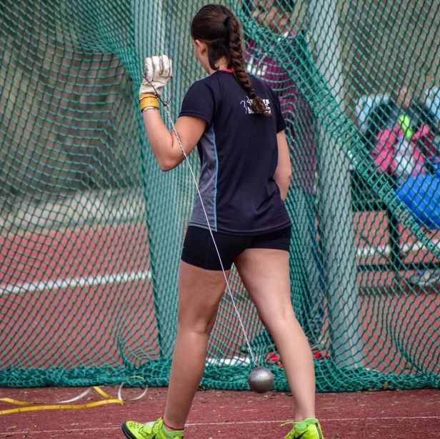 Juana Marino, rumbo a la jaula de lanzamiento. - Instagram -