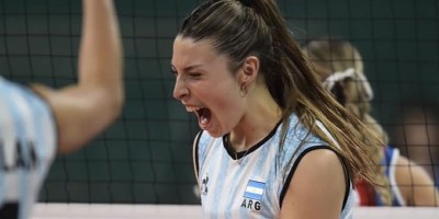 Avril García, central de la selección argentina de vóleibol. - Instagram -
