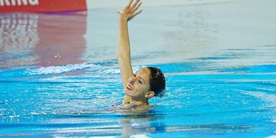 Tiziana Bonucci, cuarto puesto en la rutina libre del solo en la Copa del Mundo de Medellín.