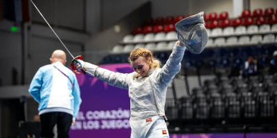 Catalina Sol Borrelli, la esgrima argentina en los Juegos Olímpicos de la Juventud.