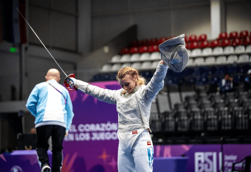 Catalina Sol Borrelli, la esgrima argentina en los Juegos Olímpicos de la Juventud.